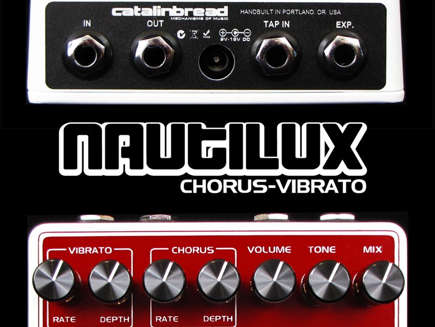 The all-analogue Catalinbread Nautilux chorus-vibrato.