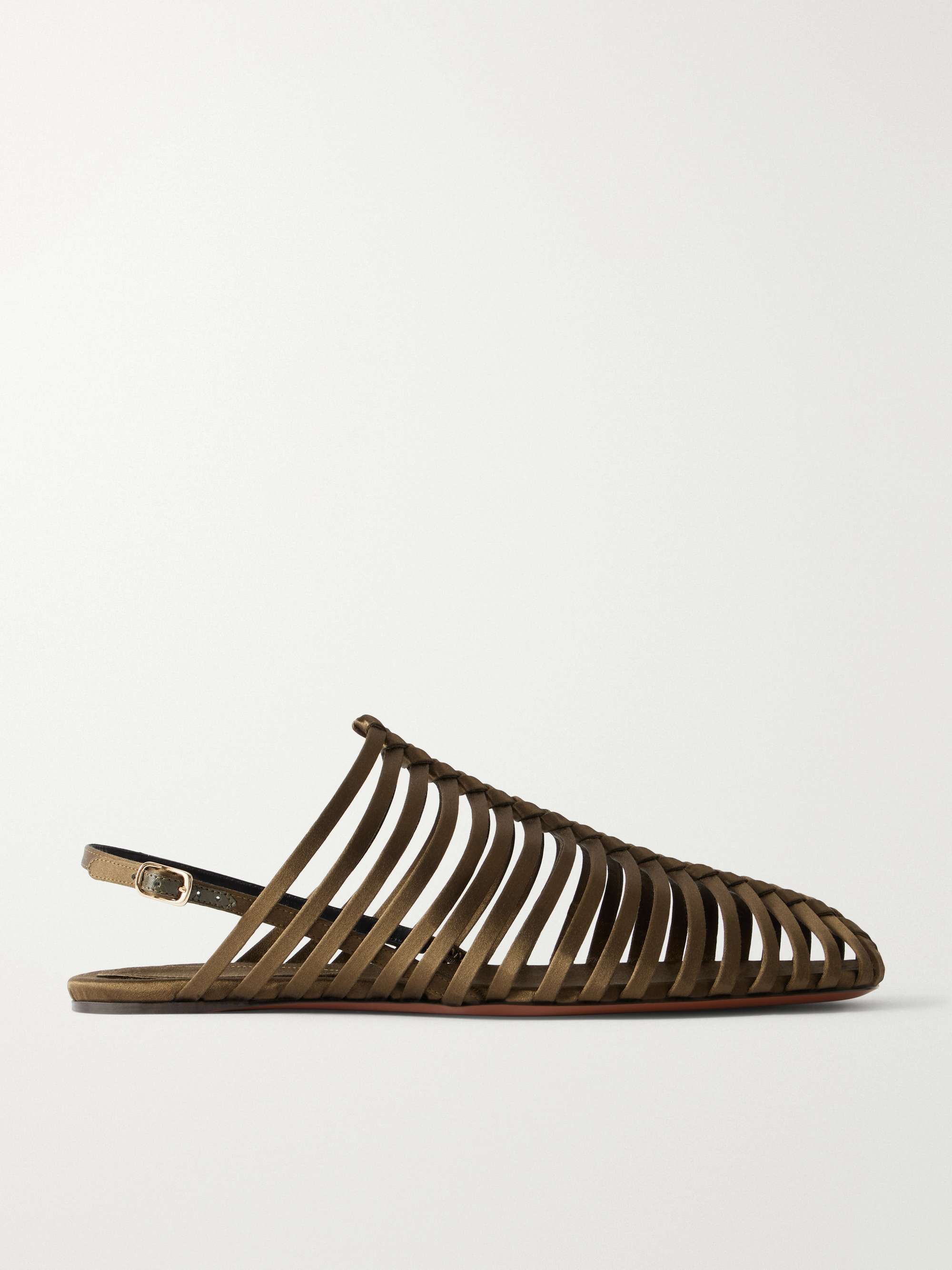 Braided Satin Ballet Flats