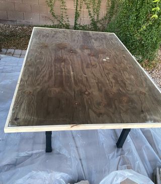 diy concrete table