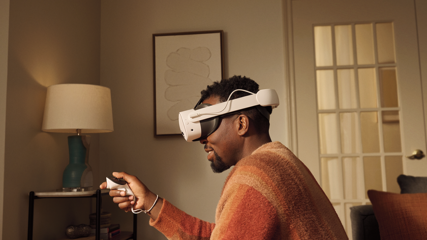 man using meta ai device