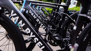 A line of Van Rysel RCR bikes