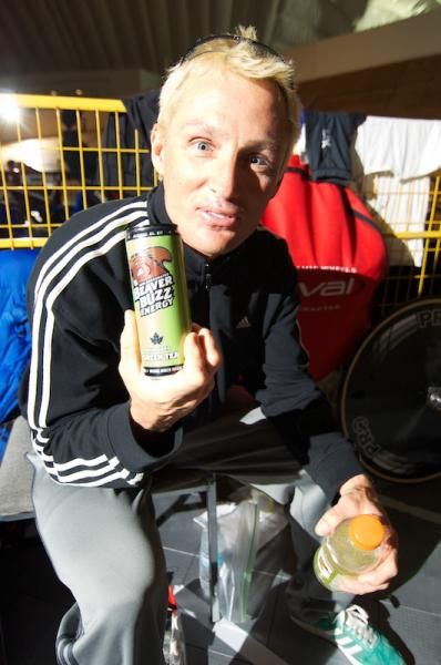 Jame Carney never leaves home without his Beaver Juice.