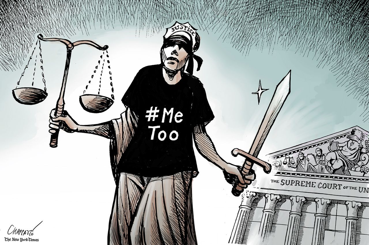 U.S. Brett Kavanaugh confirmation Supreme Court #MeToo Lady Justice