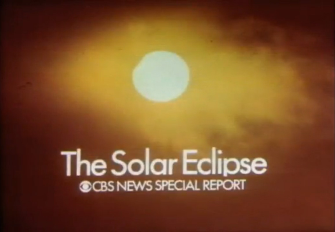 A screenshot of the March 7, 1970 total solar eclipse TV special by CBS news. Until 1951, solar eclipses were only visible to spectators in the right place at the right time to observe the skywatching events. On March 7, 1951, an annular total eclipse was