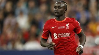 Sadio Mane in action for Liverpool in the Champions League final against Real Madrid in Paris.