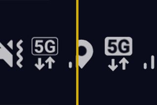 5G signal on a smartphone