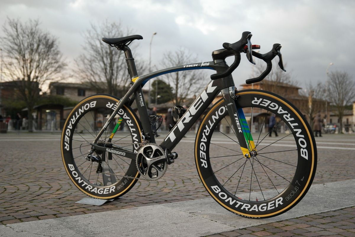 Fabian Cancellara's Trek Madone for his final Milan-San Remo