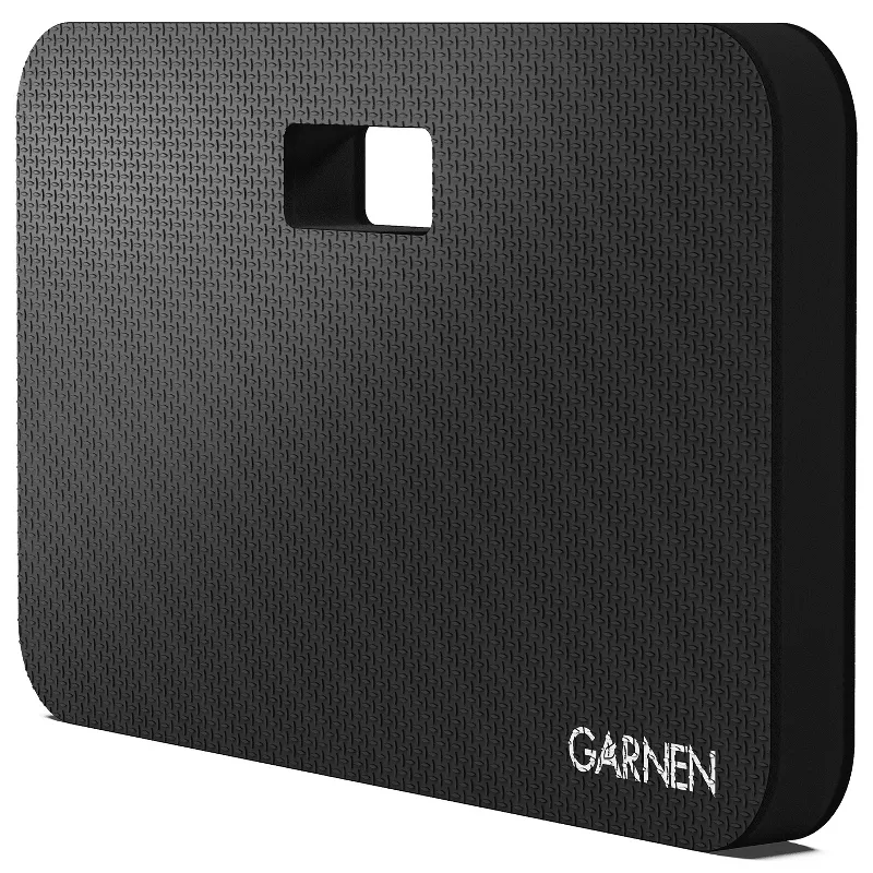 Garnen Extra Thick Garden Kneeling Pad, Water Resistant Baby Bath Kneeler, Eva Foam Mat Knee Pads for Gardening Work, Yoga, Exercise, Bathing - Black