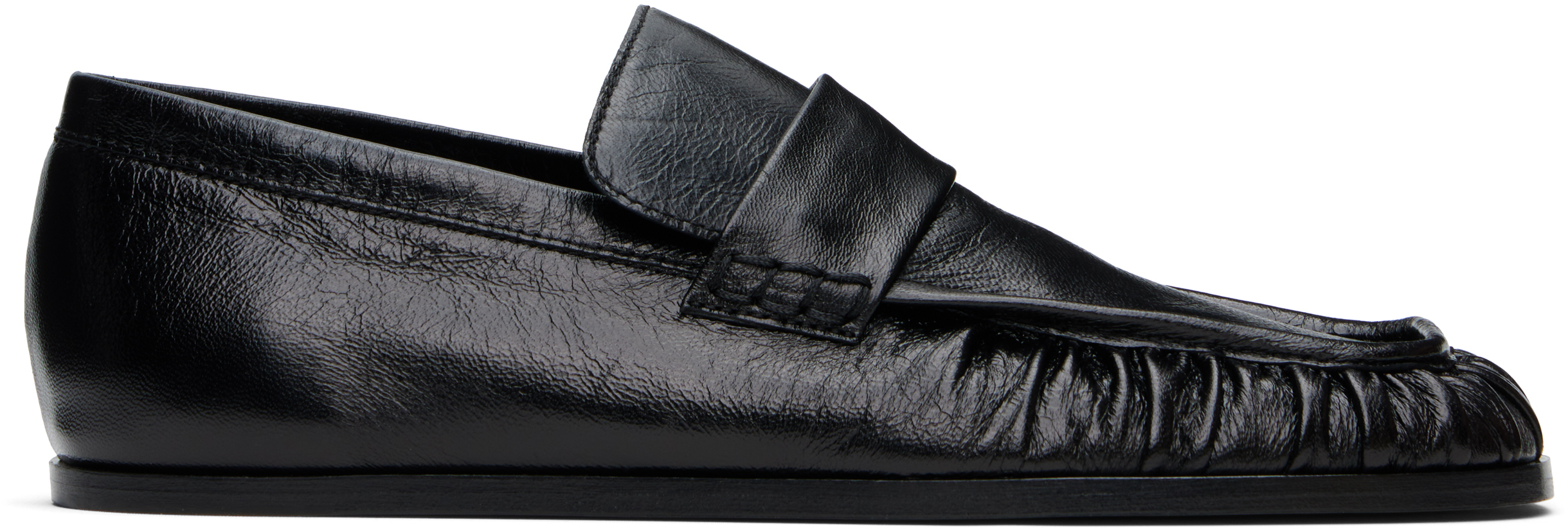 Black Leather Loafers
