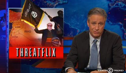 Jon Stewart mocks ISIS over apparent jealousy of Ebola, airs mock Ebola terrorist video