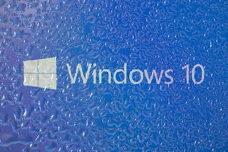The Windows 10 logo displayed on a surface