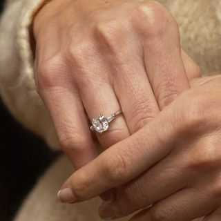 Bob Guiney and Estella Gardinier's engagement ring