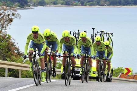 Tinkoff race up the challenging team time trial course at Tour of Croatia
