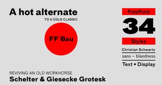 FF Bau typeface