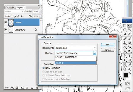 line art transparency