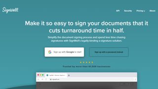Website screenshot for SignWell.
