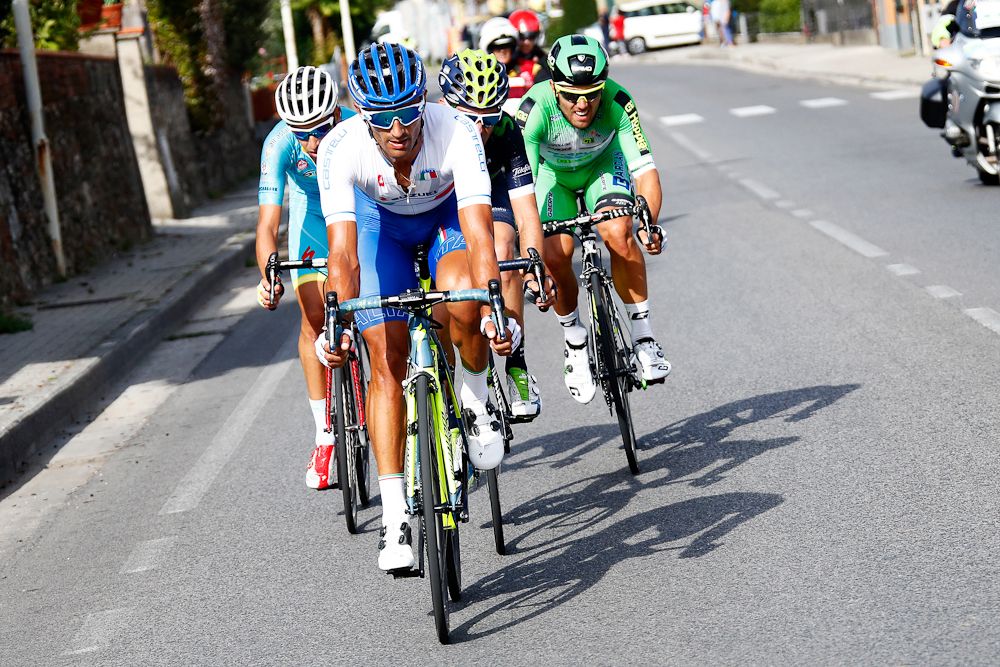 Daniele Bennati (Italy) leads the breakaway
