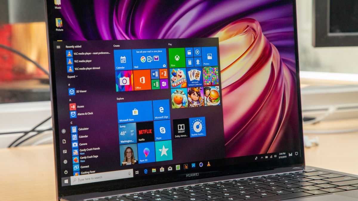 MateBook X Pro key travel in use