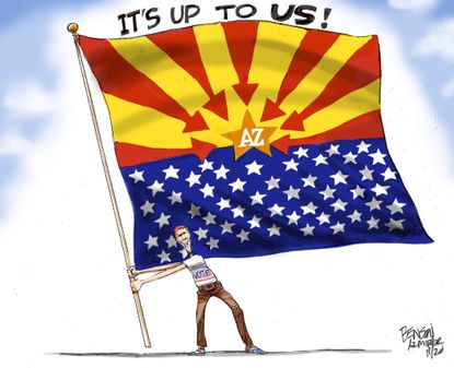 Editorial Cartoon U.S. Arizona vote 2020