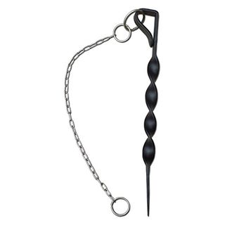 Monarch Rain Chains 15005, Black/stainless Steel Powder Coated Iron Rain Chain Anchoring Stake, Bla