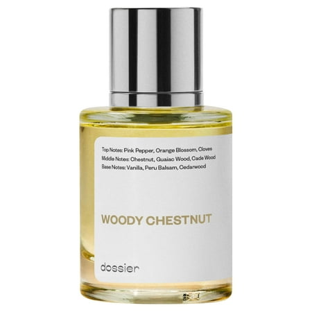 Dossier Woody Chestnut Eau De Toilette, Inspired by Maison Margiela's Replica by the Fireplace, Unisex Perfume, 1.7 Oz