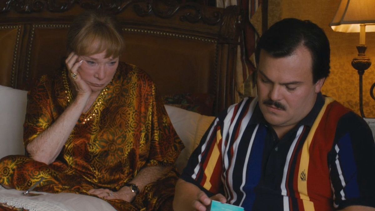 Shirley MacLaine and Jack Black in Bernie