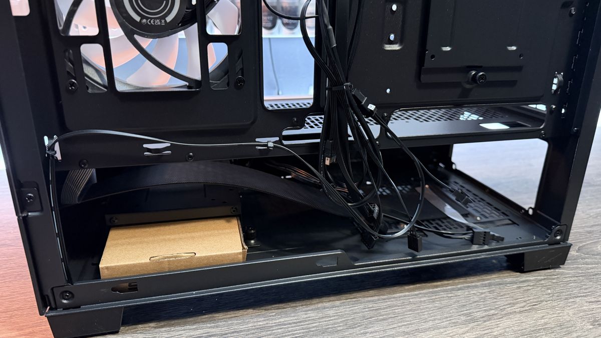 The Phanteks XT View Matrix case on a table.