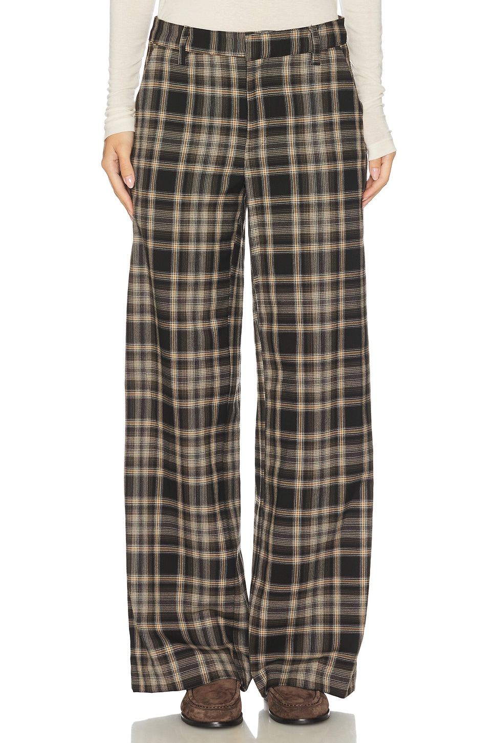 Relaxed Plaid Trouser