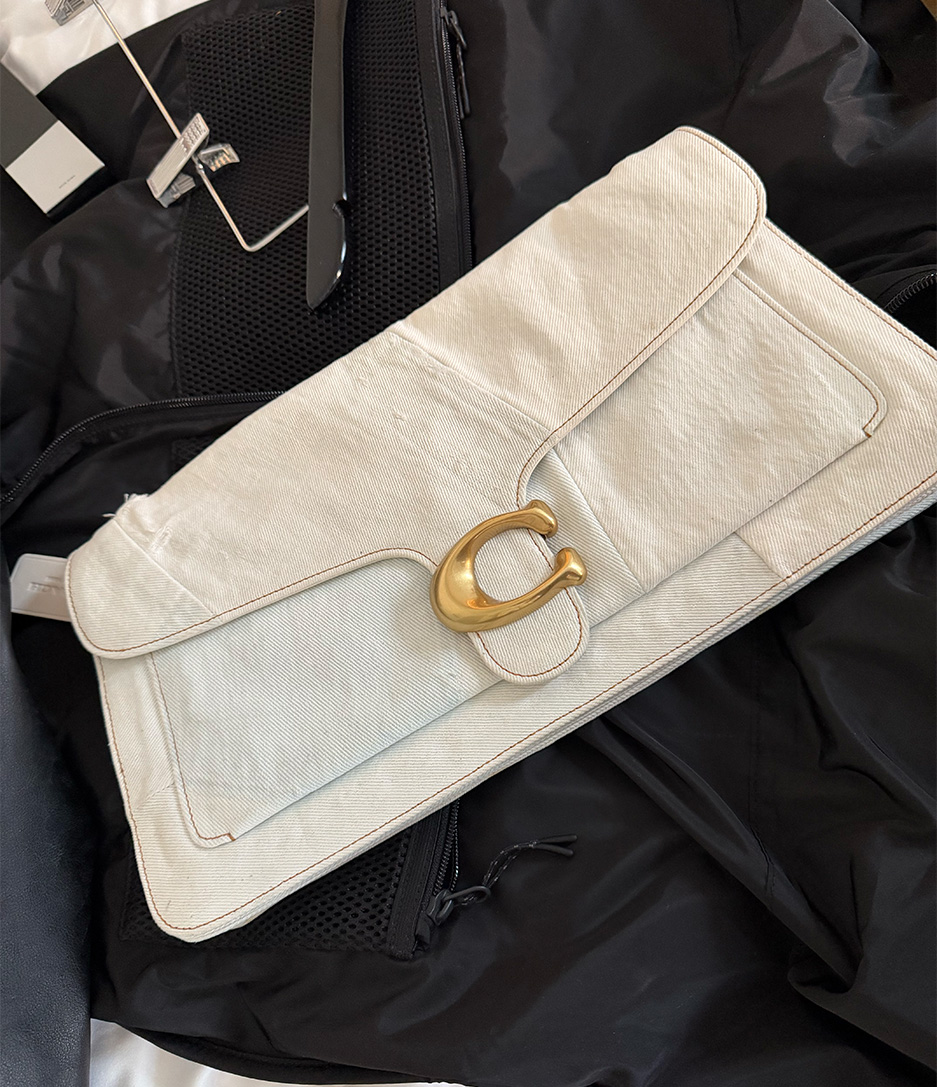 Photos of Emily Bader attending the Coach Fall/Winter 2026 show.