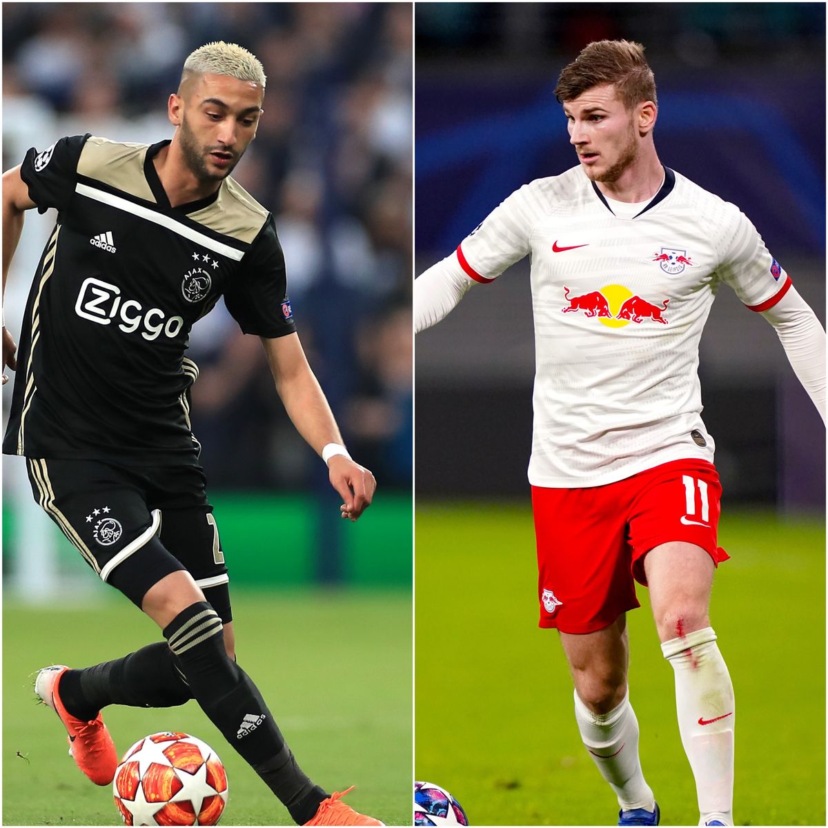 Hakim Ziyech and Timo Werner