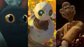 The cat from Flow, Rox from The Wild Robot, and Wallace from Wallace and Gromit