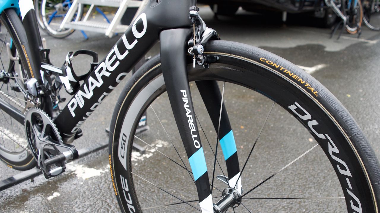 Continental tubular tyres and Shimano Dura Ace C50 wheels