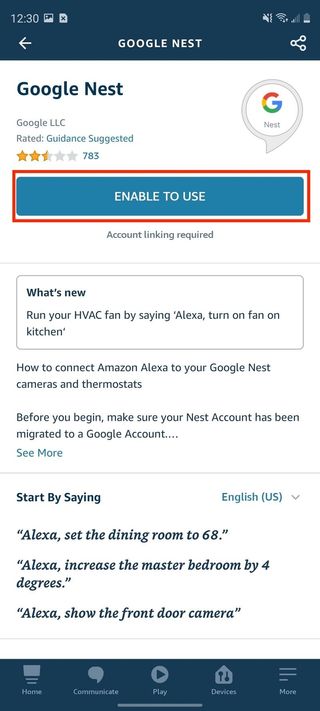 Set Up Nest Products With Alexa Skills