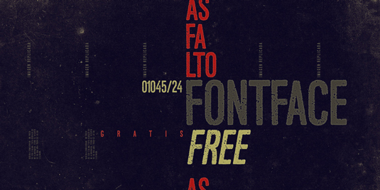 Free font: Asfalto