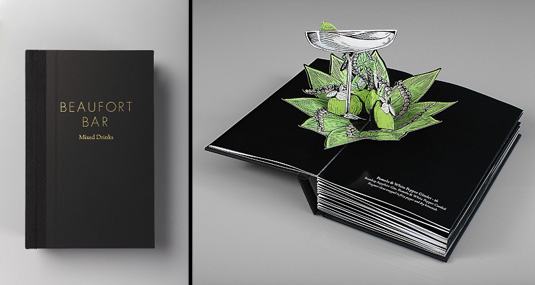 Joe Wilson and Helen Friel worked with London's Savoy Hotel to create the world's first ever pop-up cocktail menu