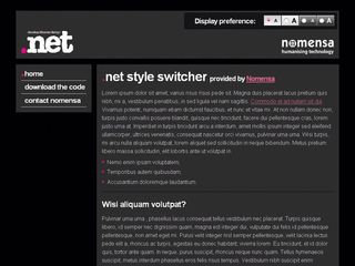 Switch styles with CSS: dark version
