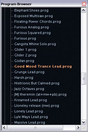 Rapture's 500-odd preset patches reveal no shortage of possibilities