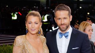 new york, ny may 01 blake lively and ryan reynolds attend rei kawakubocomme des garçonsart of the in between costume institute gala at metropolitan museum of art on may 1, 2017 in new york city photo by jackson leefilmmagic