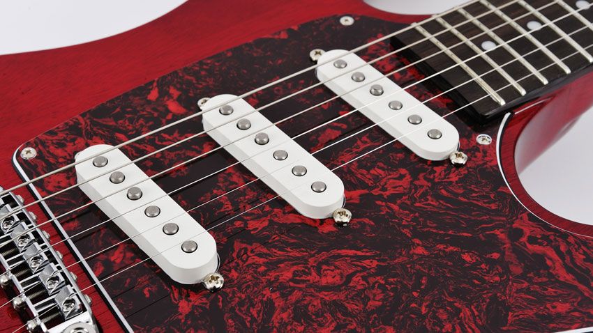 The DiMarzio Injector pickups are also Paul Gilbert signature models
