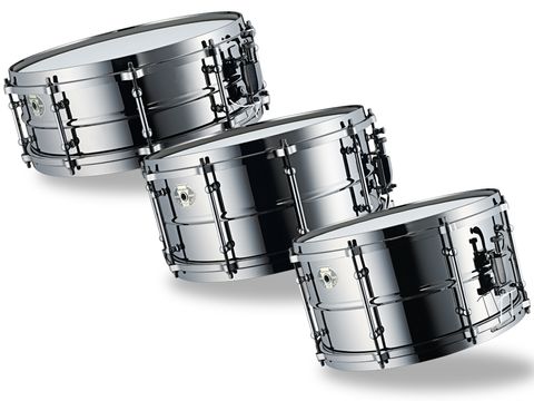 These are bright metallic drums that are alive with harmonics