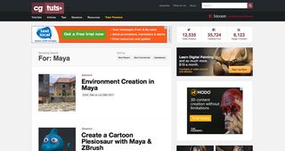 CG tuts+ has a dedicated Maya section, full of useful tutorials for users of all skill levels