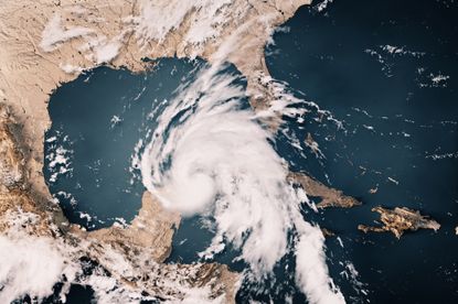 Hurricane Helene 2024 Cloud Map.