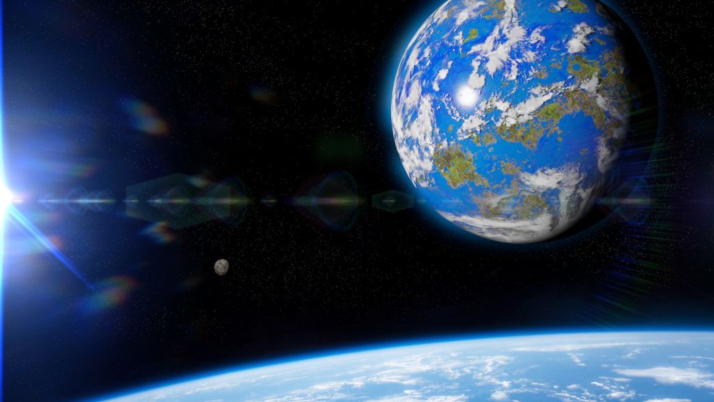 Earth in space