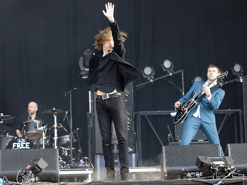Refused frontman Dennis Lyxzén and guitarist Jon Brännström