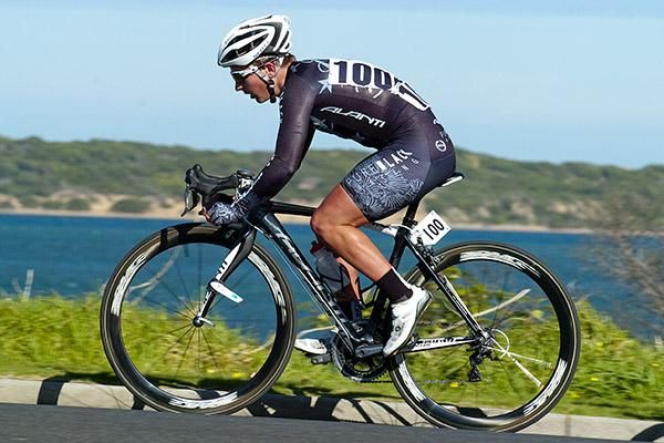 Diminutive New Zealander Alexander Ray (Pure Black Racing) in action during the stage three criterium in San Remo.
