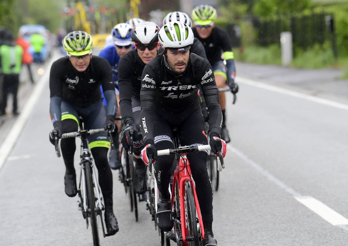 Julien Bernard leads the break