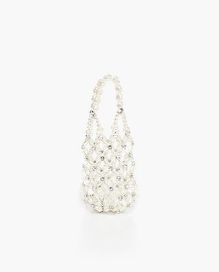 Alternative bridal accessories Pearl and crystal bag by Simone Rocha