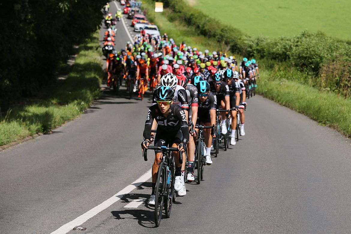 Sky setting tempo at the RideLondon Classic