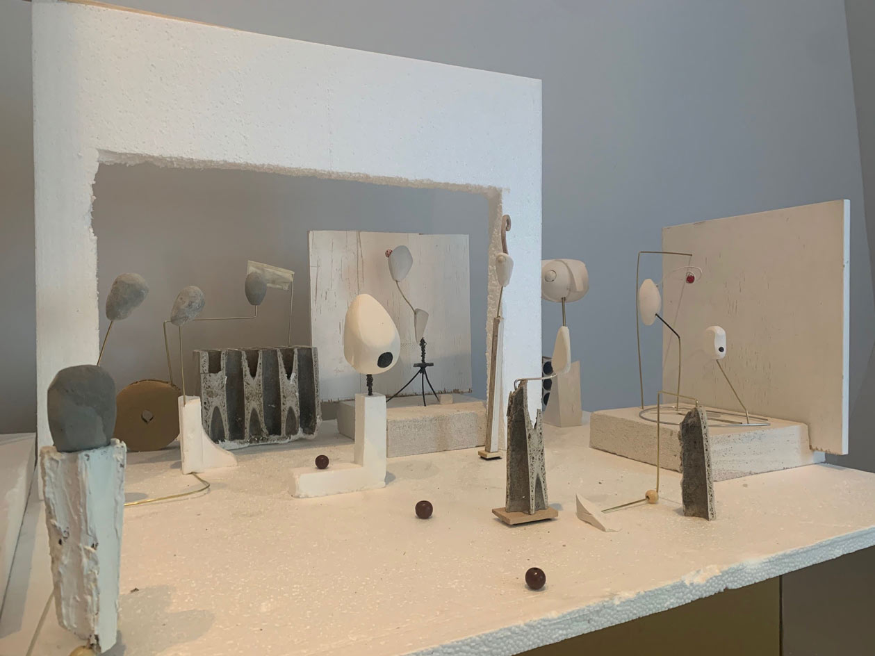 exhibition and show with plasterheads
