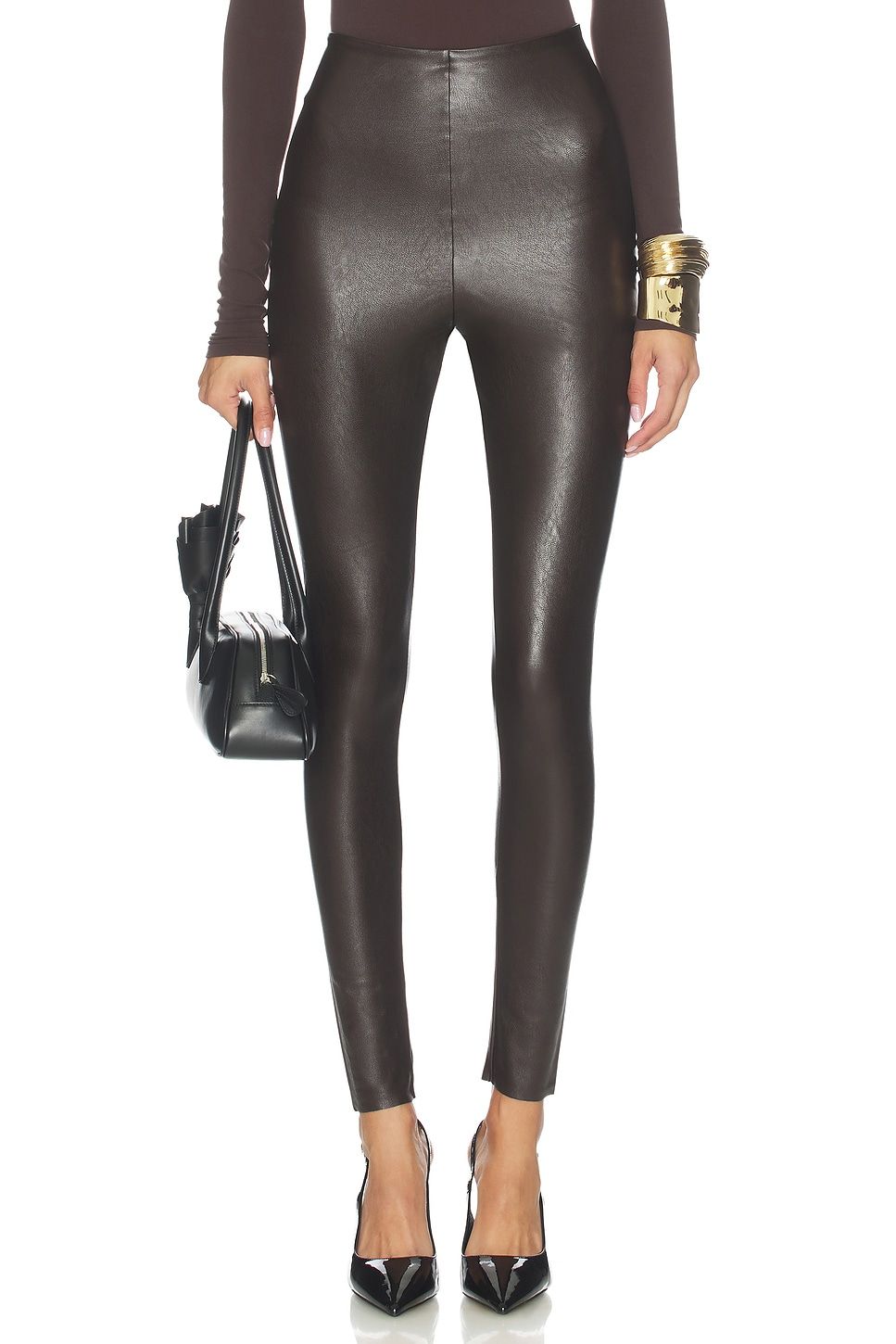 Faux Leather Legging